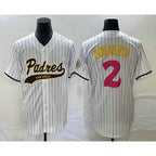 San Diego Padres #2 Xander Bogaerts White NEW 2023 City Connect Cool Base Stitched Baseball Jersey