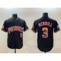 San Diego Padres #3 Jackson Merrill Black Mexico Cool Base Stitched Baseball Jersey
