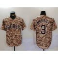 San Diego Padres #3 Jackson Merrill Camo Cool Base Stitched Baseball Jersey
