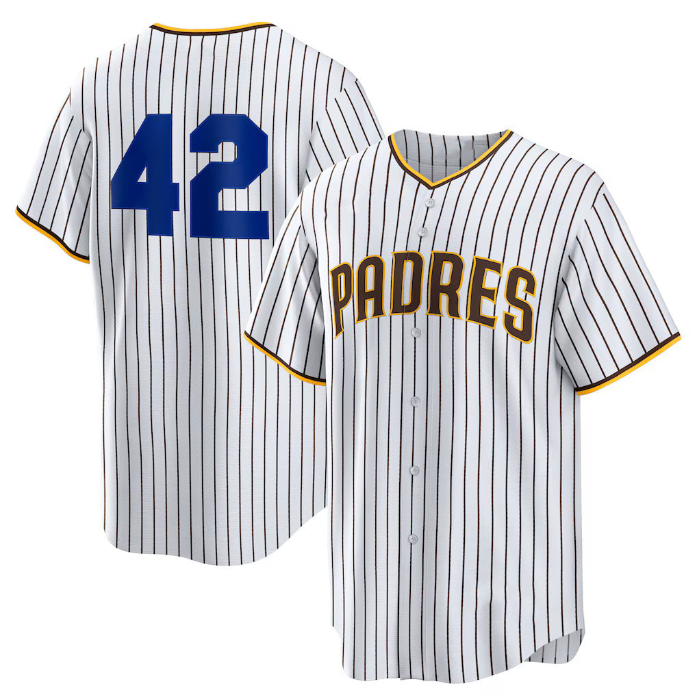 San Diego Padres #42 Jackie Robinson White Home 2025 Day Replica Baseball Jersey