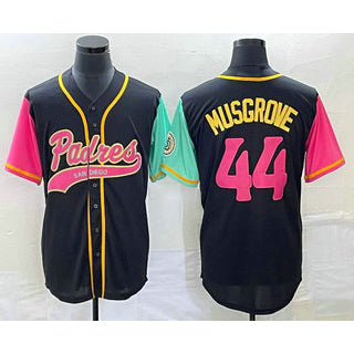 San Diego Padres #44 Joe Musgrove Black NEW 2023 City Connect Cool Base Stitched Baseball Jersey