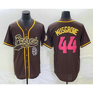 San Diego Padres #44 Joe Musgrove Brown NEW 2023 City Connect Cool Base Stitched Baseball Jersey