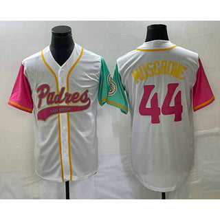San Diego Padres #44 Joe Musgrove White NEW 2023 City Connect Cool Base Stitched Baseball Jersey