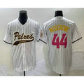 San Diego Padres #44 Joe Musgrove White Pinstripe 2023 City Connect Cool Base Stitched Baseball Jersey