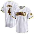 San Diego Padres #4 Blake Snell White 2024 Home Limited Stitched Baseball Jersey