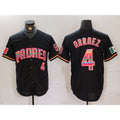 San Diego Padres #4 Luis Arraez Black Mexico Cool Base Stitched Baseball Jersey