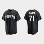 San Diego Padres #71 Josh Hader Black White Collection Baseball Jersey