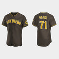 San Diego Padres #71 Josh Hader Brown Road Player Flex Baseball Jersey