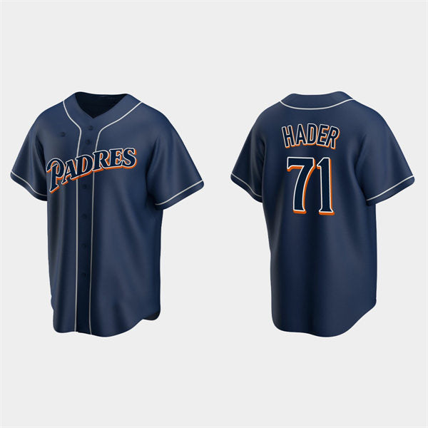 San Diego Padres #71 Josh Hader Navy Cooperstown Collection Baseball Jersey
