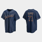 San Diego Padres #71 Josh Hader Navy Cooperstown Collection Baseball Jersey
