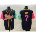 San Diego Padres #7 Ha Seong Kim Number Black NEW 2023 City Connect Cool Base Stitched Baseball Jersey