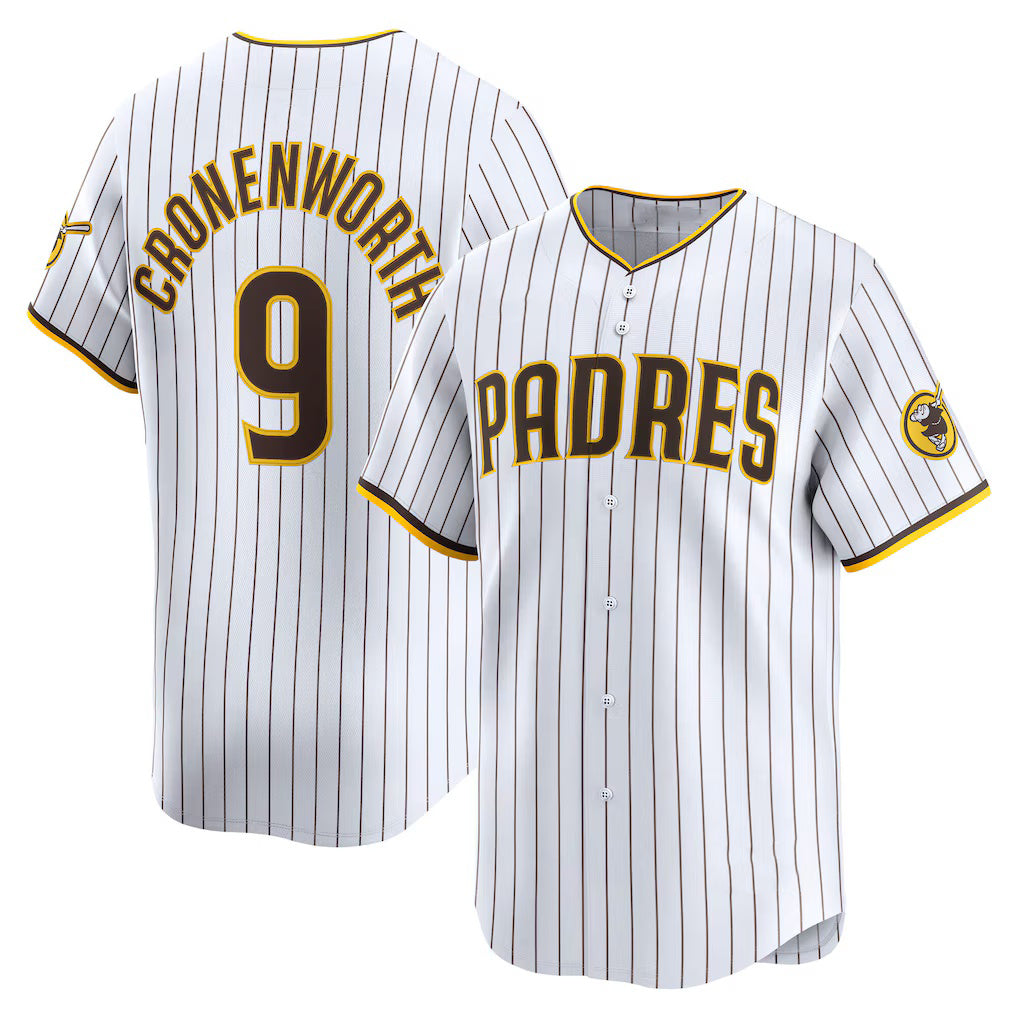 San Diego Padres #9 Jake Cronenworth White Home Limited Player Baseball Jersey