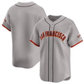 San Francisco Giants Blank Gray Away Limited Stitched Baseball Jersey
