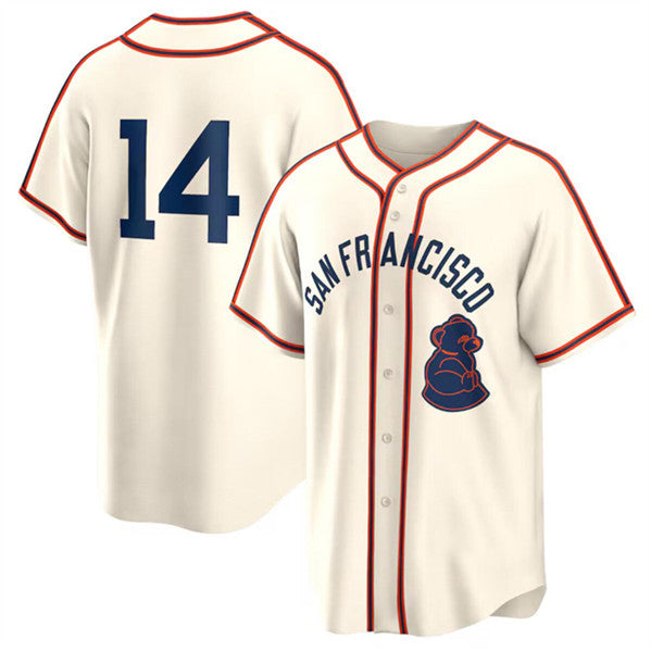 San Francisco Giants #14 Patrick Bailey Cream 2024 Rickwood Classic Stitched Baseball Jersey