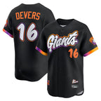 San Francisco Giants #16 Rafael Devers Black 2025 City Connect Limited Player Baseball Jersey