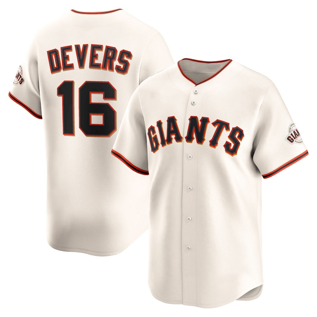 San Francisco Giants #16 Rafael Devers Cream Home Limited Player Baseball Jersey