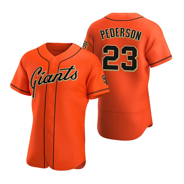 San Francisco Giants #23 Joc Pederson Orange Flex Base Stitched Baseball Jersey