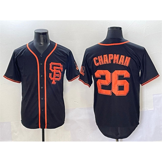 San Francisco Giants #26 Matt Chapman Black Cool Base Stitched Baseball Jersey