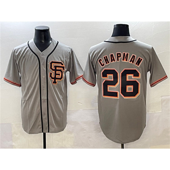 San Francisco Giants #26 Matt Chapman Gray Cool Base Stitched Baseball Jersey