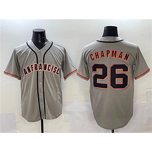 San Francisco Giants #26 Matt Chapman Gray Cool Base Stitched Baseball Jersey