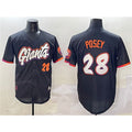 San Francisco Giants #28 Buster Posey Anthracite 2025 City Connect Limited Stitched Baseball Jersey
