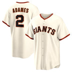 San Francisco Giants #2 Willy Adames Cream Home Replica Baseball Jersey