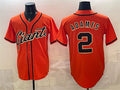 San Francisco Giants #2 Willy Adames Orange Cool Base Stitched Baseball Jersey