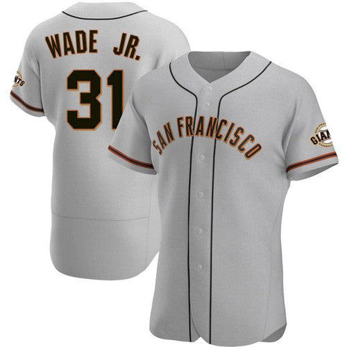 San Francisco Giants #31 LaMonte Wade Jr Grey 2021 Road Player Baseball Jersey