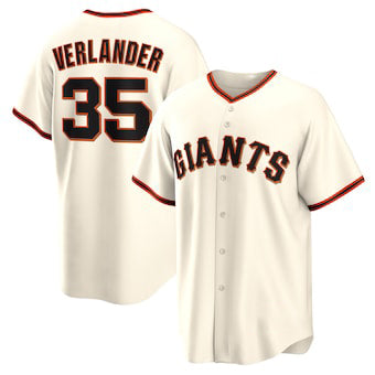 San Francisco Giants #35 Justin Verlander Cream Home Replica Baseball Jersey