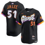 San Francisco Giants #51 Jung Hoo Lee Anthracite 2025 City Connect Limited Stitched Baseball Jersey
