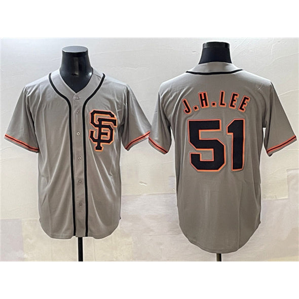 San Francisco Giants #51 Jung Hoo Lee Gray Cool Base Stitched Baseball Jersey
