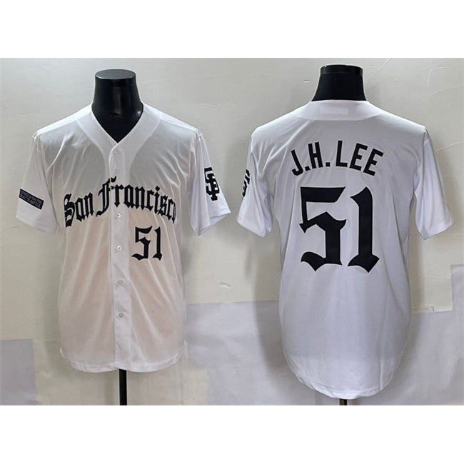 San Francisco Giants #51 Jung Hoo Lee White 'Gothic Fog Edition' Vapor Premier Limited Stitched Baseball Jersey