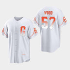 San Francisco Giants #57 Alex Wood White 2021 City Connect Baseball Jersey