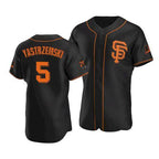 San Francisco Giants #5 Mike Yastrzemski Baseball 2020 Black Baseball Jersey