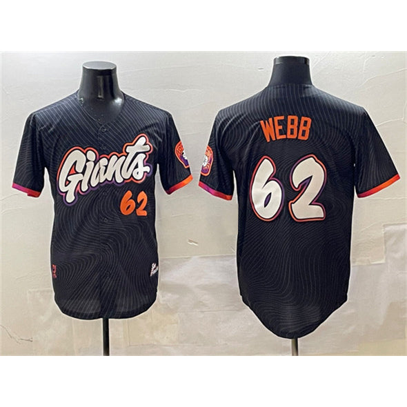 San Francisco Giants #62 Logan Webb Anthracite 2025 City Connect Limited Stitched Baseball Jersey
