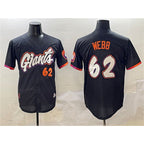 San Francisco Giants #62 Logan Webb Anthracite 2025 City Connect Limited Stitched Baseball Jersey