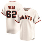 San Francisco Giants #62 Logan Webb Cream Home Limited Player Baseball Jersey