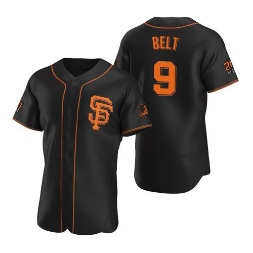 San Francisco Giants #9 Brandon Belt 2020 Black Baseball Jersey