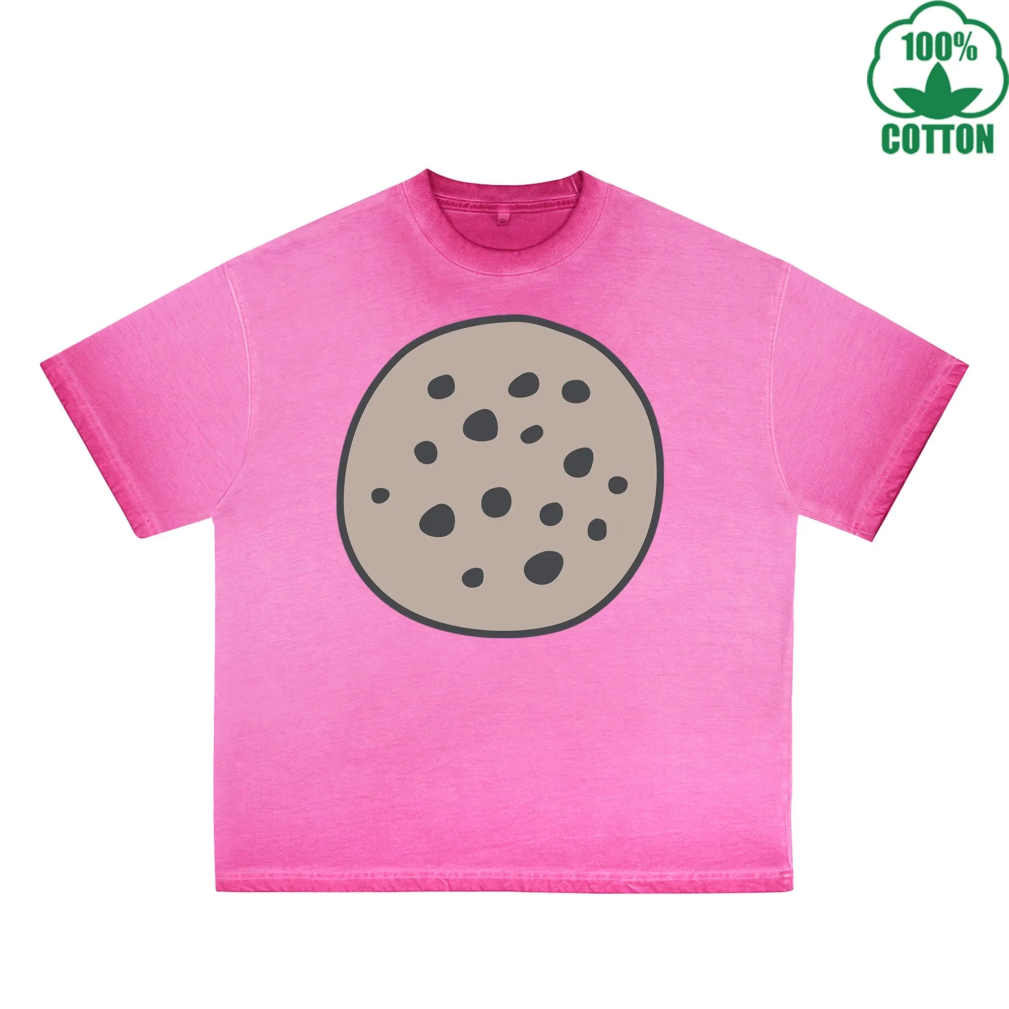 Meteorite Printed Dirty WashT-Shirt 230G Multicolor Loose Trendy Fashionable 100%Cotton Short Sleeve Top