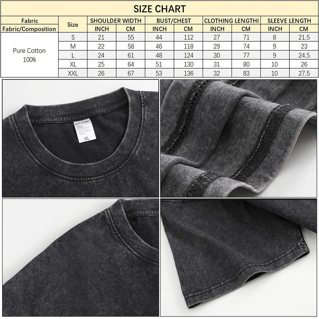 Merry Christmas Interest Printed Washed T-Shirt 230G Multicolor Loose Trendy Fashionable 100%Cotton Short Sleeve Top