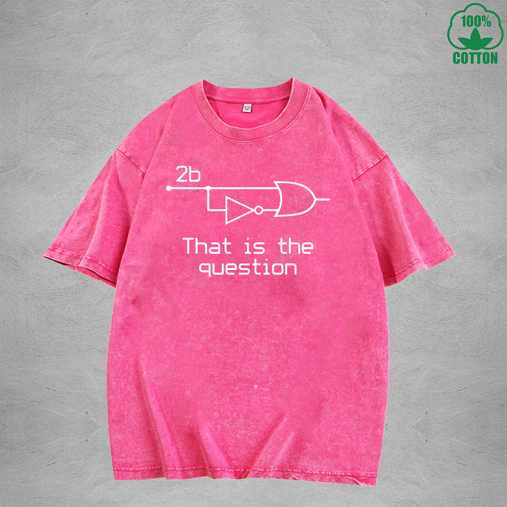 Electrical EngineerInterest Printed Washed T-Shirt 230G Loose Trendy Fashionable 100%Cotton Short Sleeve Top