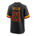 Sean Taylor Commanders #21 Black Game Stitched Football Jersey