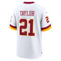 Sean Taylor Commanders #21 White Game Stitched Football Jersey