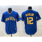 Seattle Mariners #12 Josh Naylor Royal 2025 Limited Stitched Baseball Jersey