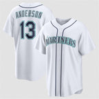 Seattle Mariners #13 Kade Anderson White Cool Base Limited Stitched Baseball Jersey