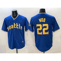 Seattle Mariners #22 Bryan Woo Royal 2025 Limited Stitched Baseball Jersey