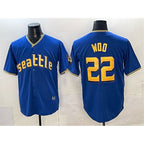 Seattle Mariners #22 Bryan Woo Royal 2025 Limited Stitched Baseball Jersey