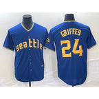 Seattle Mariners #24 Ken Griffey Blue 2023 City Connect Cool Base Stitched Baseball Jersey