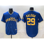 Seattle Mariners #29 Cal Raleigh Royal City Connect Cool Base Stitched Baseball Jersey