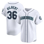 Seattle Mariners #36 Logan Gilbert White Home Limited Player Baseball Jersey